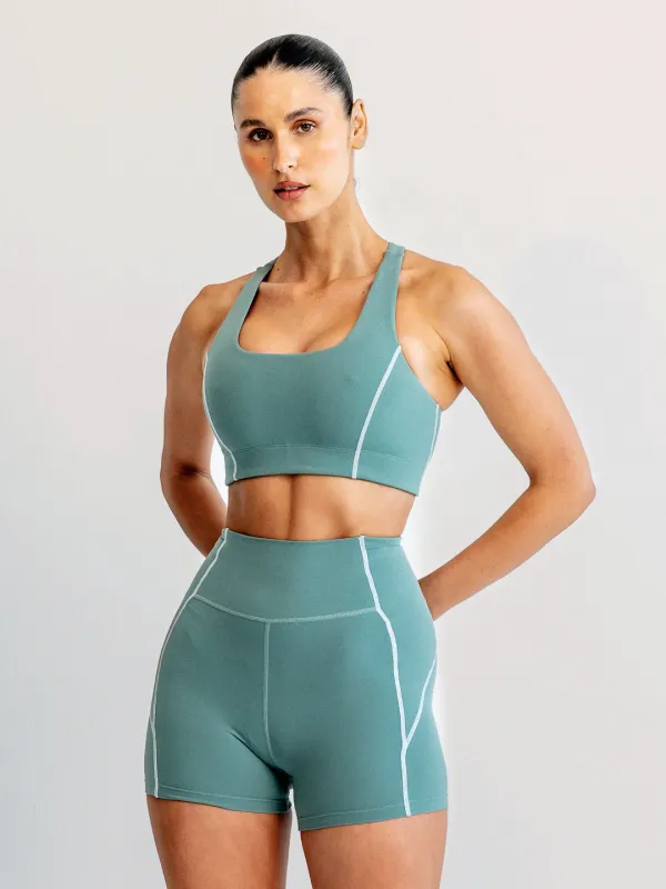 Speedway Evolve Crop - Jade sold by Bondi Active