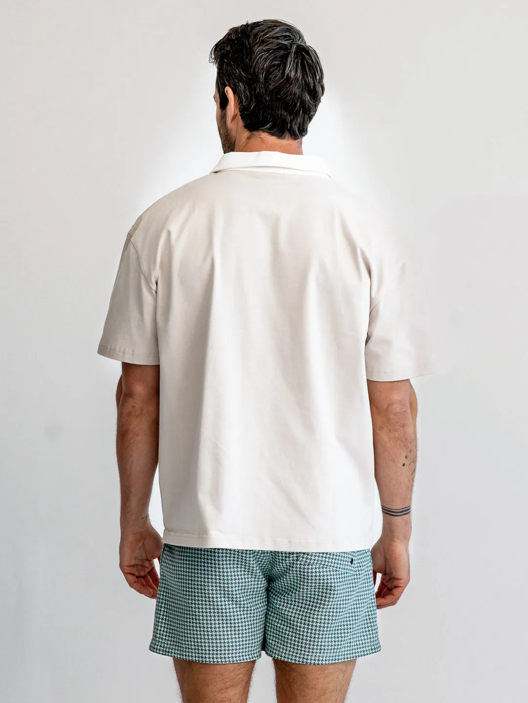 Speedway College Polo - Ecru sold by Bondi Active product image thumbnail 3