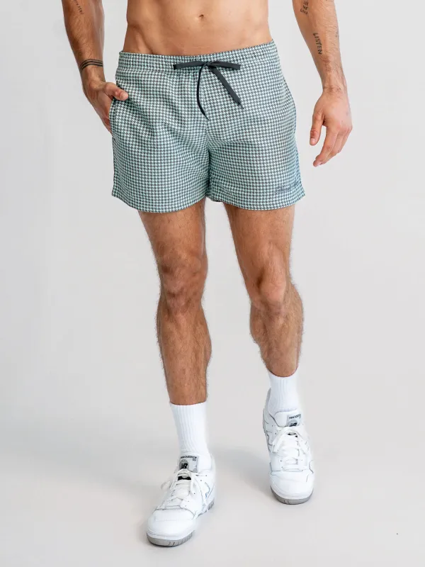 Speedway Classic Swim Short - Houndstooth made by Bondi Active