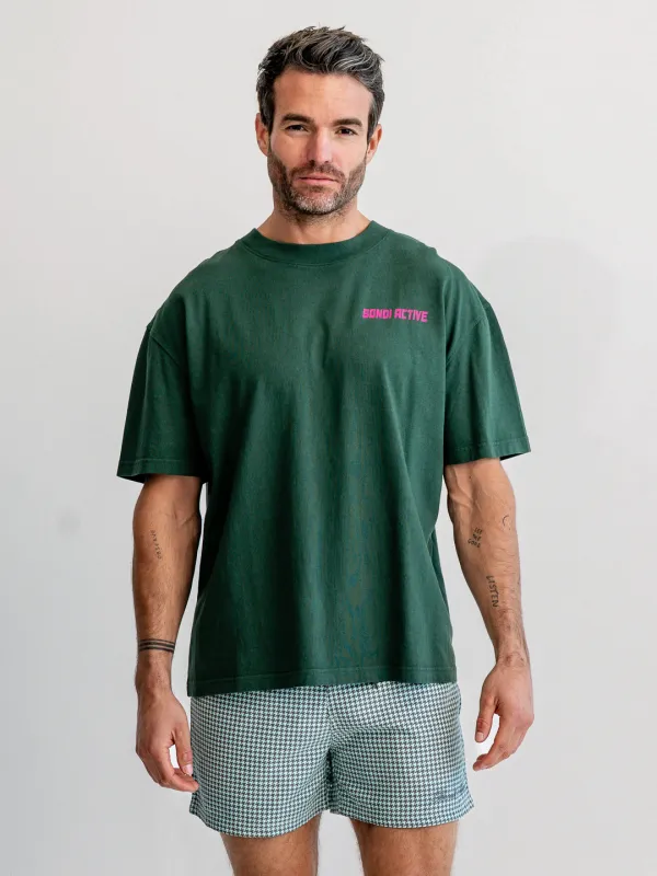 Speedway Weekend Tee - Forest sold by Bondi Active