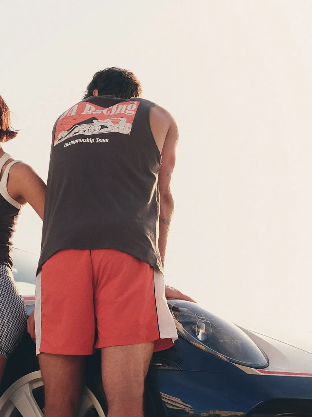 Speedway Racing Tank - Charcoal sold by Bondi Active product image thumbnail 5