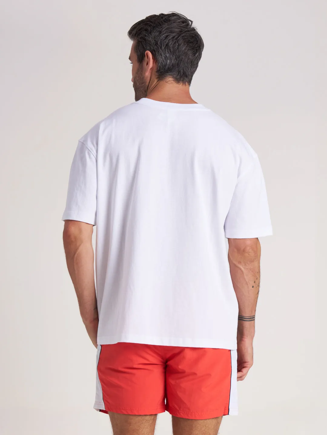 Speedway Sponsor Tee - White/Asphalt sold by Bondi Active product image thumbnail 3