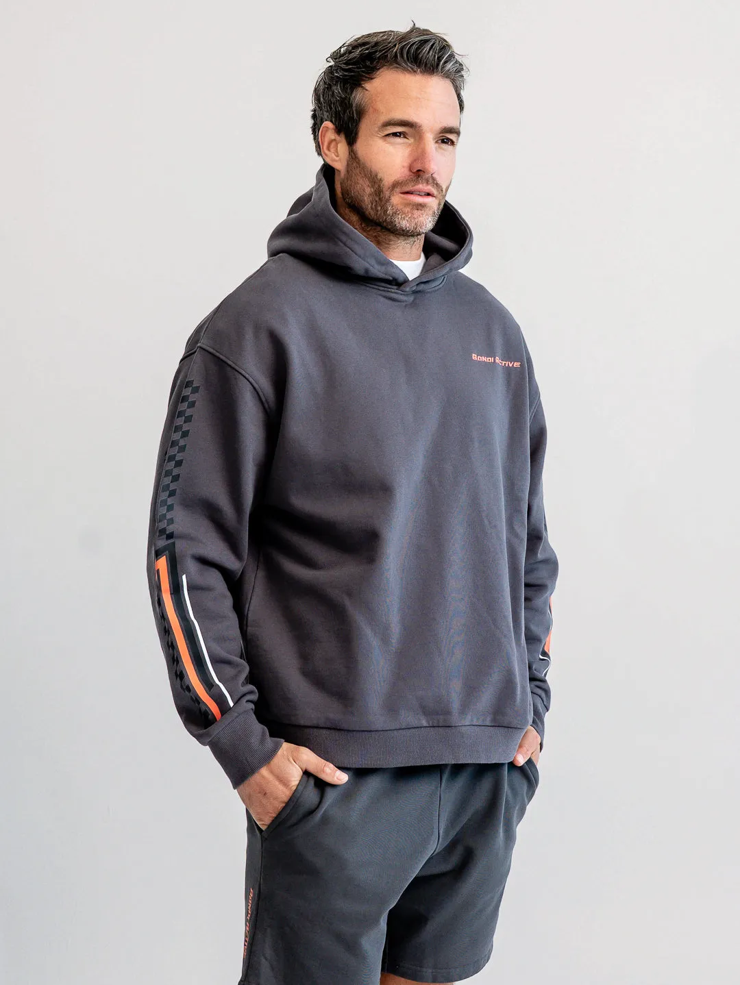 Speedway Accelerate Hoodie - Asphalt sold by Bondi Active product image thumbnail 5