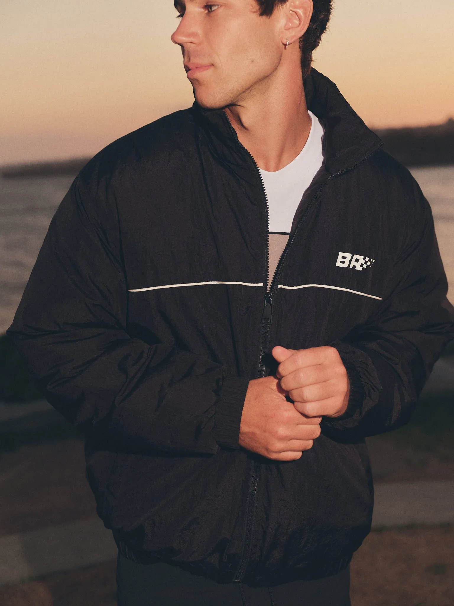 Speedway Sideline Bomber Jacket - Black sold by Bondi Active product image thumbnail 3