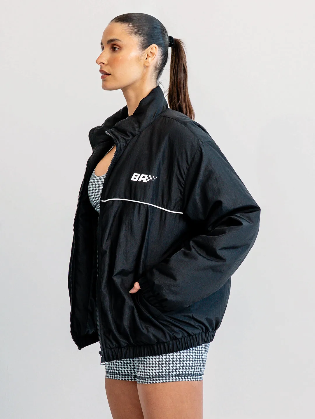 Speedway Sideline Bomber Jacket - Black sold by Bondi Active product image thumbnail 5
