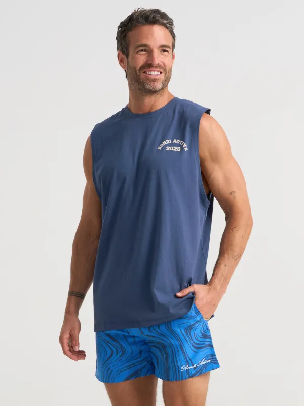 Forma Varsity Tank - Blue made by Bondi Active