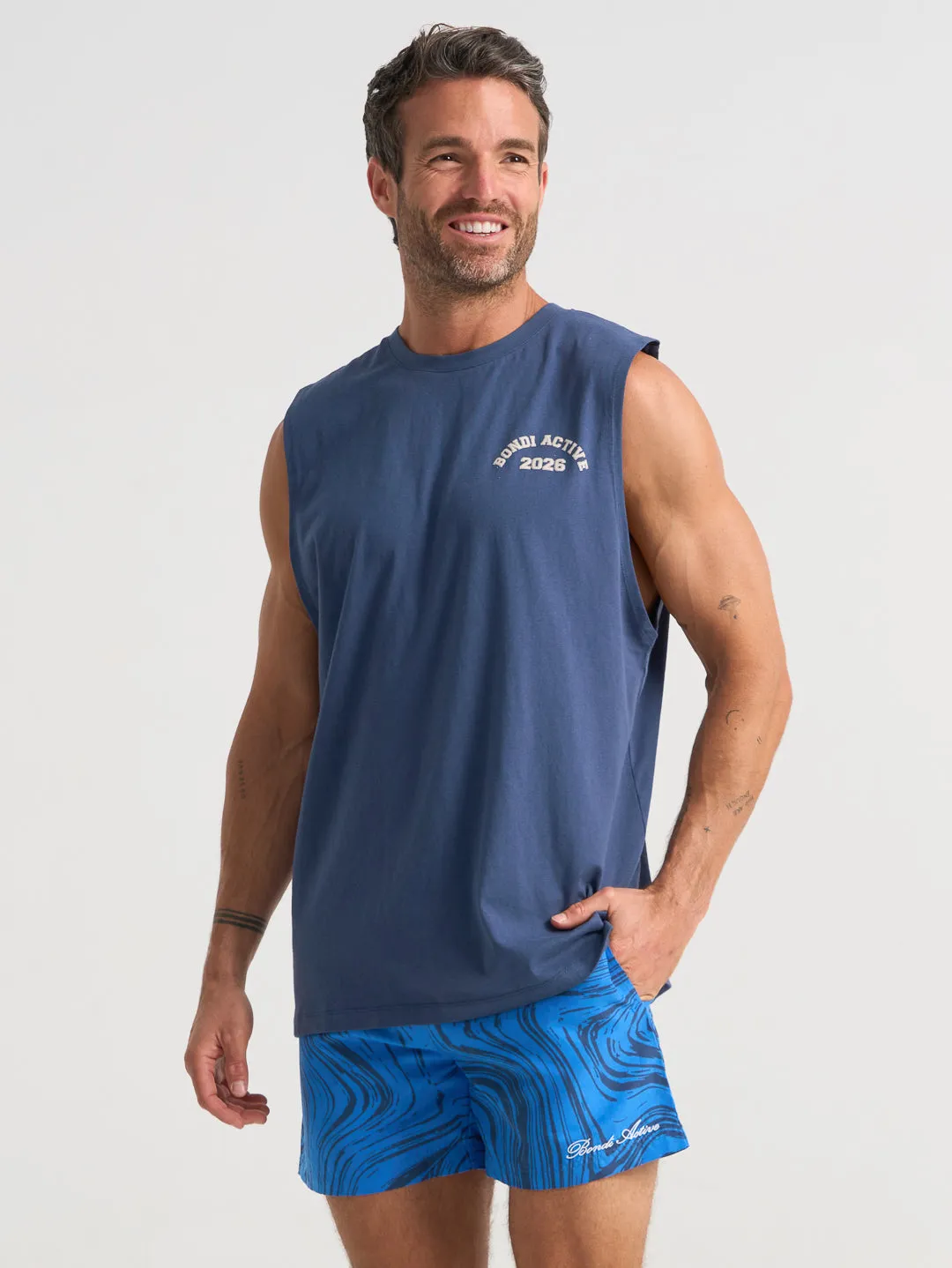 Forma Varsity Tank - Blue sold by Bondi Active