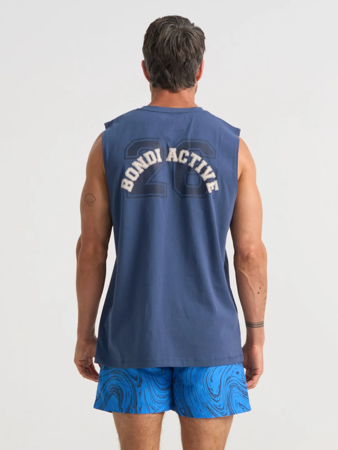 Forma Varsity Tank - Blue sold by Bondi Active product image thumbnail 3