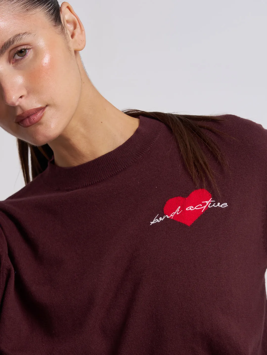Forma Heart Crew - Fig sold by Bondi Active product image thumbnail 4