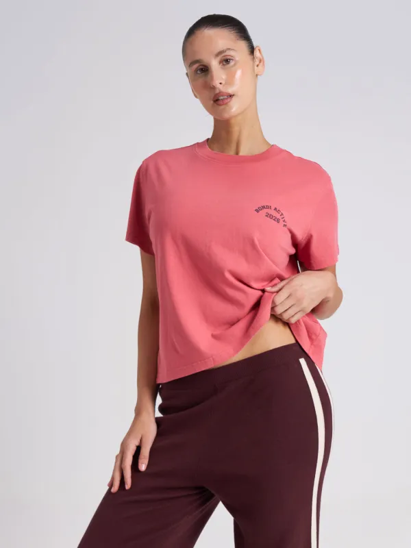 Forma Varsity Tee - Posy made by Bondi Active