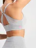 V Neck Support Bra - Grey Marle sold by Bondi Active