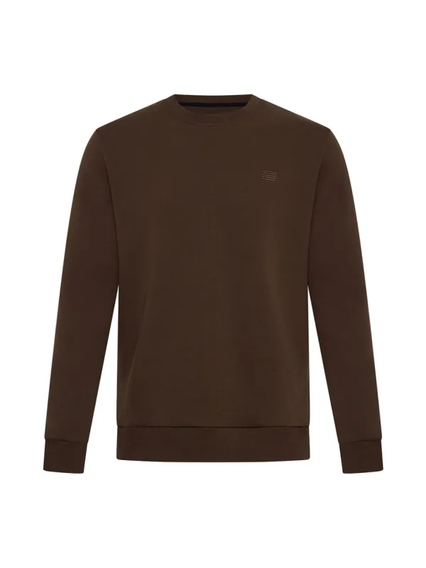 Crew Neck Sweat - Chocolate sold by Bondi Active