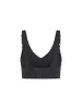 V Neck Support Bra - Black Marle sold by Bondi Active