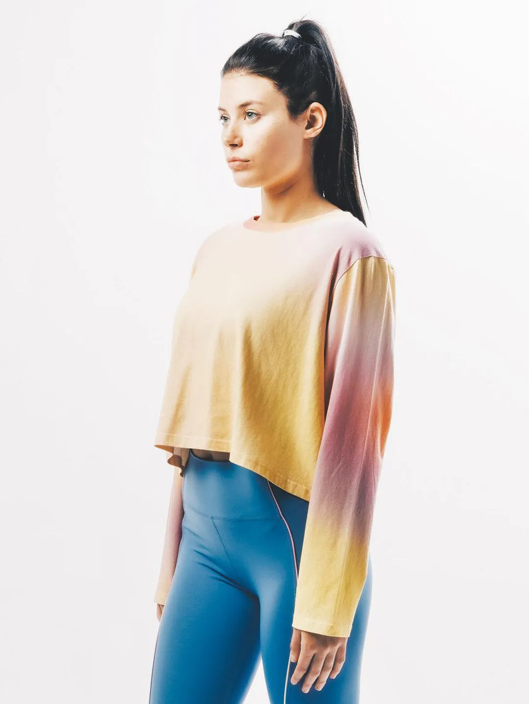 Aura Long Sleeve Crop Tee - Aura sold by Bondi Active product image thumbnail 5