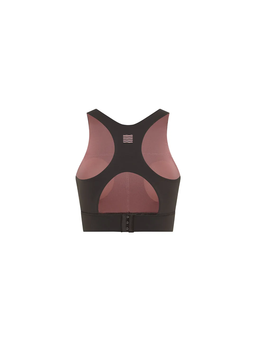 High Neck Racer Bra - Chocolate sold by Bondi Active product image thumbnail 3