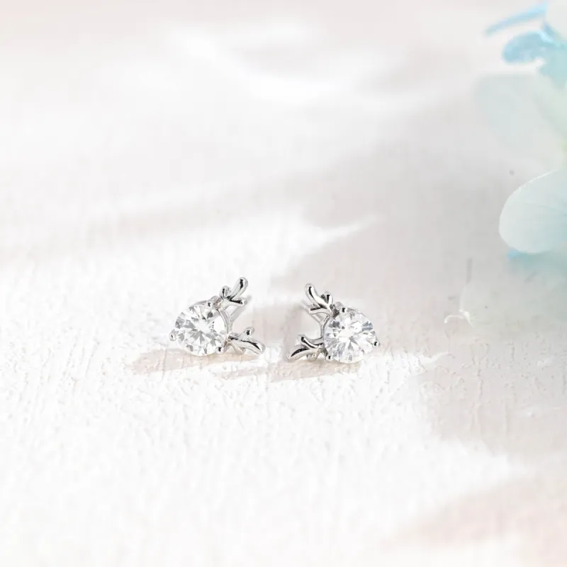 CausYou Solid Gold Moissanite Earrings, Moissanite Studs, Anniversary Gift for Women, Wife sold by Causyou