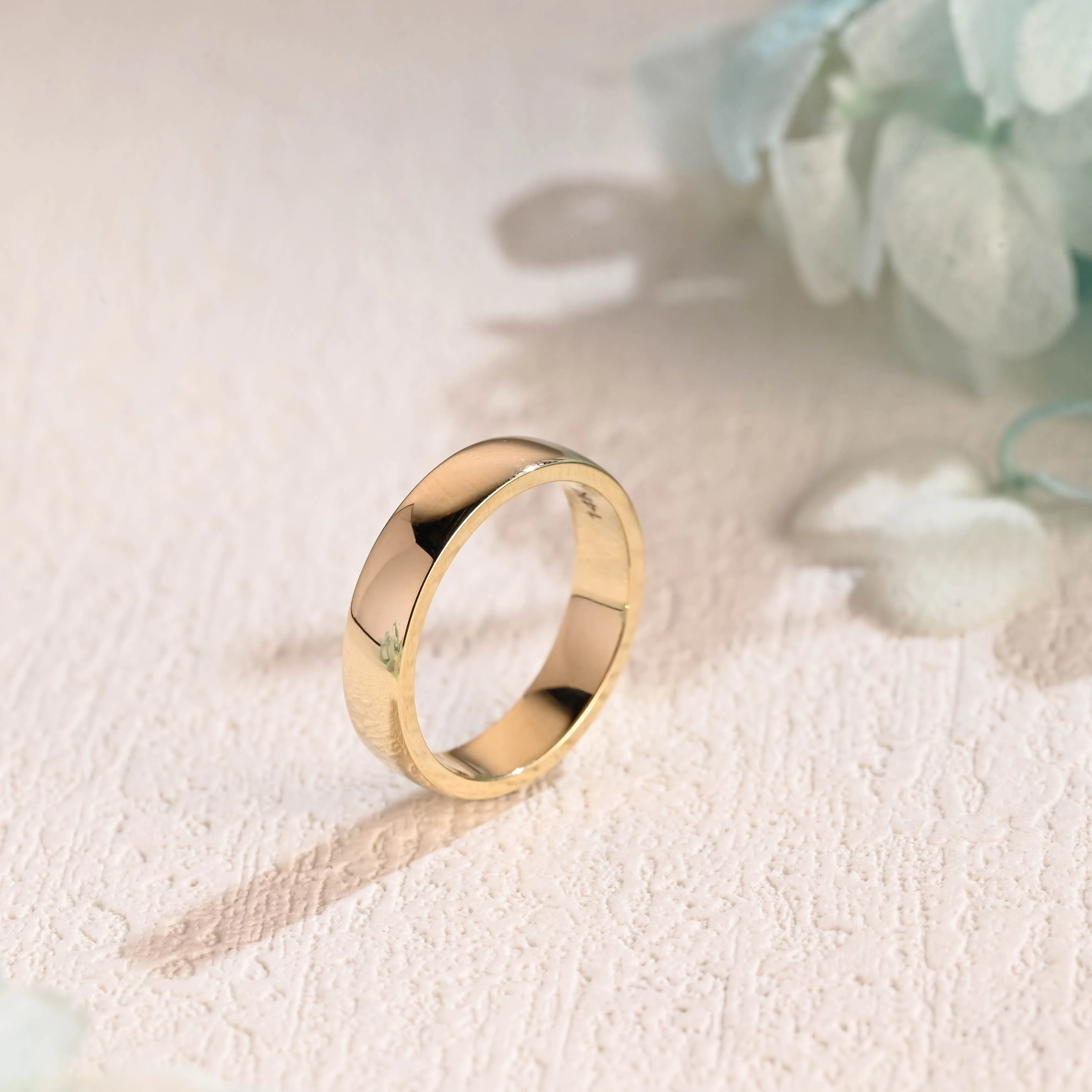 Custom Order for Lauren CausYou Solid Gold 5mm Plain Band, Unisex Wedding Band, Gift sold by Causyou