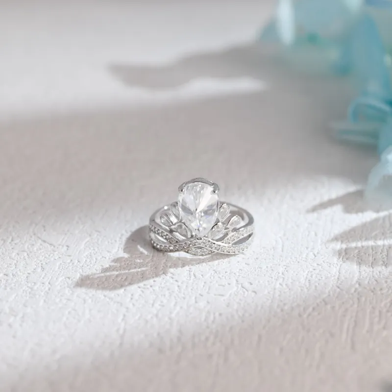 Solid Gold Pear Cut Moissanite Engagement Ring, Promise Ring, Proposal Ring, Gift for Woman, Wife sold by Causyou