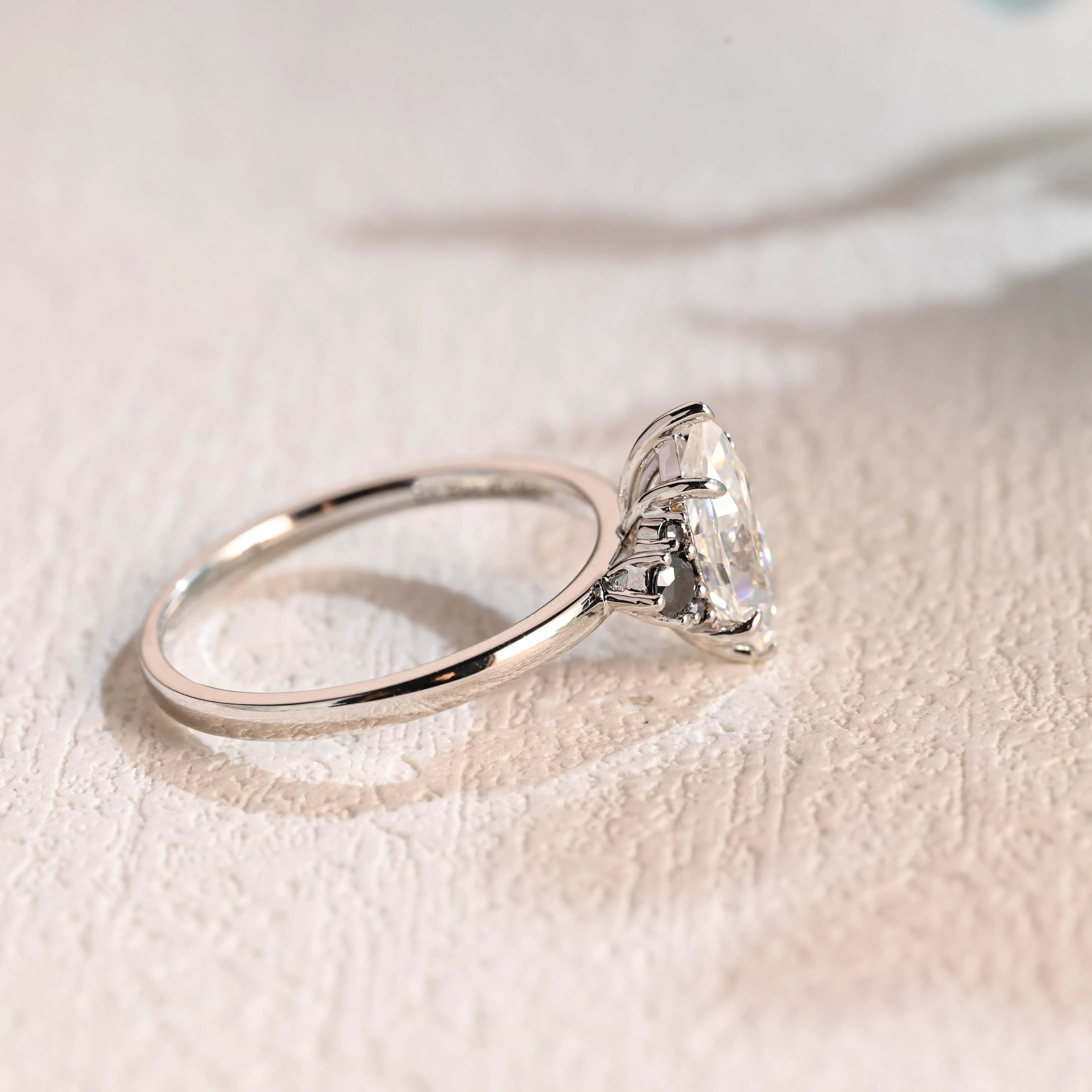 Solid Gold Marquise Cut Moissanite Engagement Ring, Promise Ring, Proposal Ring, Gift for Woman, Wife sold by Causyou product image thumbnail 5