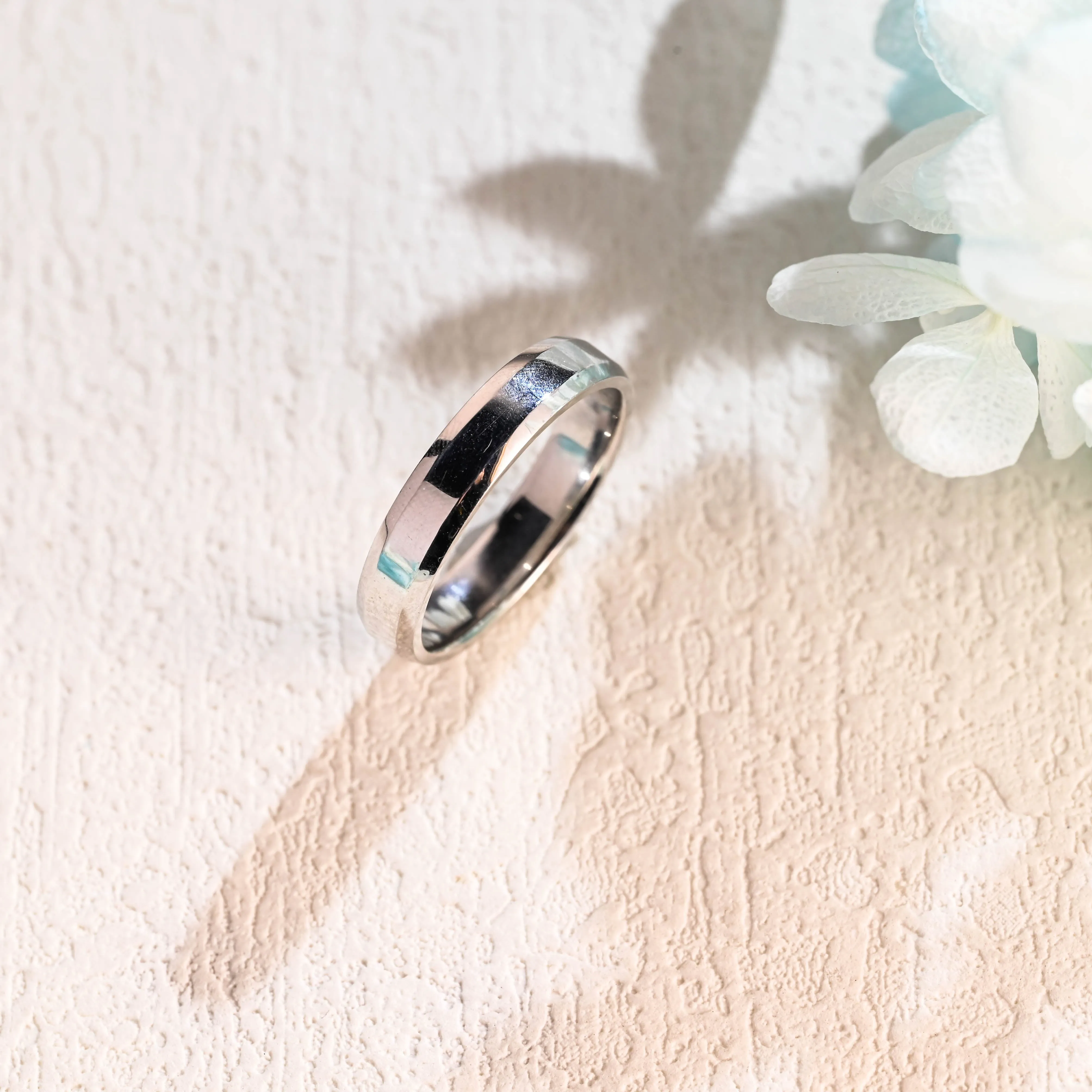 CausYou Solid Gold 4mm Width Plain Band, Unisex Wedding Band sold by Causyou