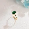 CausYou Solid Gold Lab Grown Emerald Engagement Ring sold by Causyou