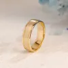 CausYou Solid Gold 6mm Brushed Wedding Band sold by Causyou