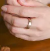 CausYou Solid Gold 6mm Brushed Wedding Band sold by Causyou