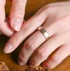 CausYou Solid Gold 6mm Brushed Wedding Band sold by Causyou