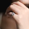 Solid Gold Hidden Halo Heart Cut Light Pink Moissanite Engagement Ring sold by Causyou