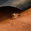 CausYou Solid Gold D/VS1 Double Band Emerald Cut Lab Grown Diamond Engagement Ring sold by Causyou
