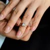 CausYou Solid Gold D/VS1 Double Band Emerald Cut Lab Grown Diamond Engagement Ring sold by Causyou