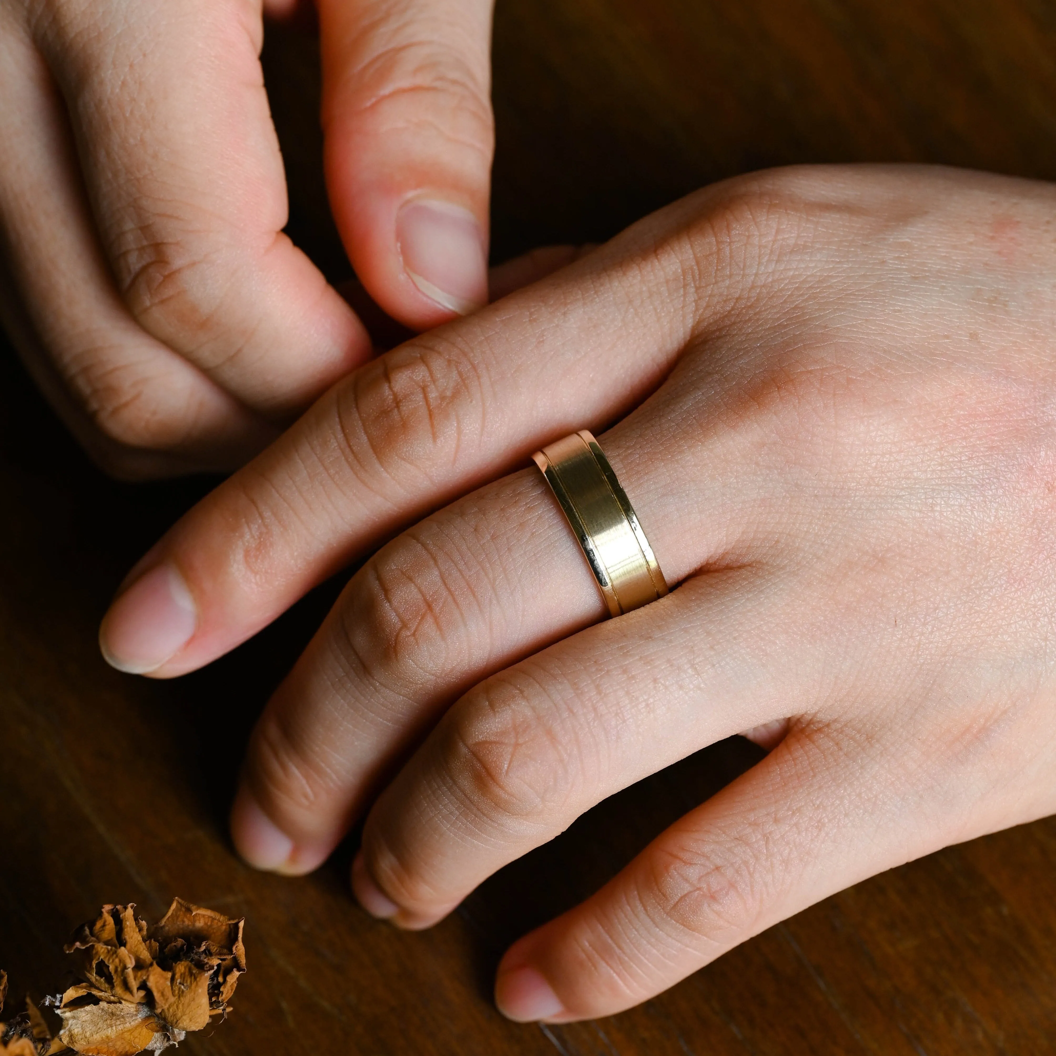 CausYou Solid Gold 7mm Brushed Wedding Band sold by Causyou product image thumbnail 2