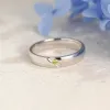 Solid Gold 4mm Width Round Cut Yellow Sapphire Wedding Band sold by Causyou
