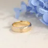 Solid Gold 6mm Satin-Finish Round Cut Moissanite Wedding Band for Men sold by Causyou