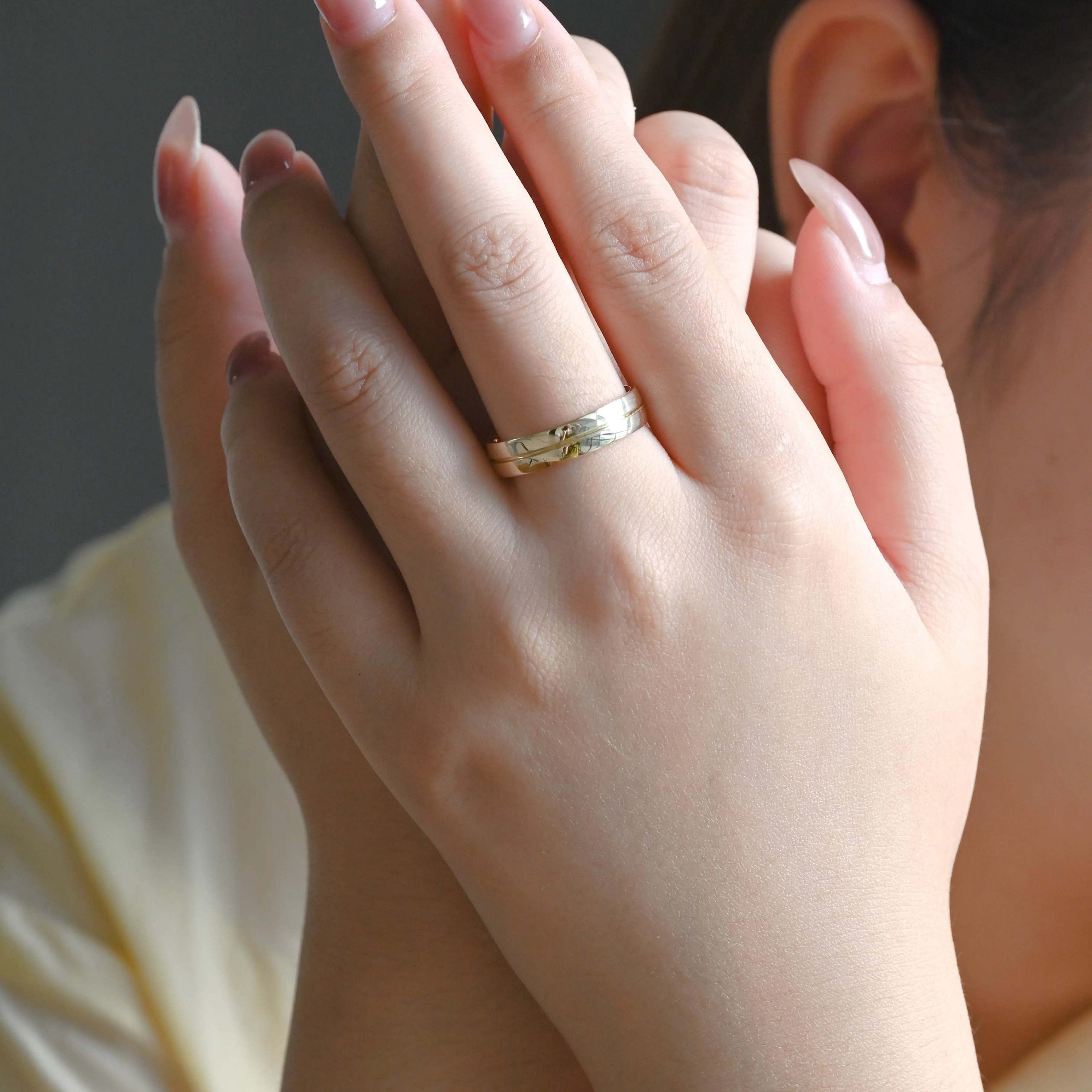 Solid Gold 5mm Comfort Fit Polish Wedding Band sold by Causyou product image thumbnail 4