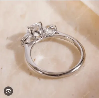 Trade-In | Two Moissanite Rings → 1.73ct Lab Diamond Three-Stone Ring sold by Causyou product image thumbnail 3