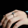 CausYou Solid Gold Lab Grown Emerald Cut Sapphire Engagement Ring, Solitaire Emerald Cut Ring, Promise Ring, Proposal Ring, Gift for Women Wife sold by Causyou
