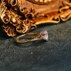 CausYou Solid Gold D/VS1 Bypass Two Tone Round Cut Lab Grown Diamond Engagement Ring sold by Causyou