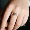 CausYou Solid Gold D/VS1 Bypass Two Tone Round Cut Lab Grown Diamond Engagement Ring sold by Causyou