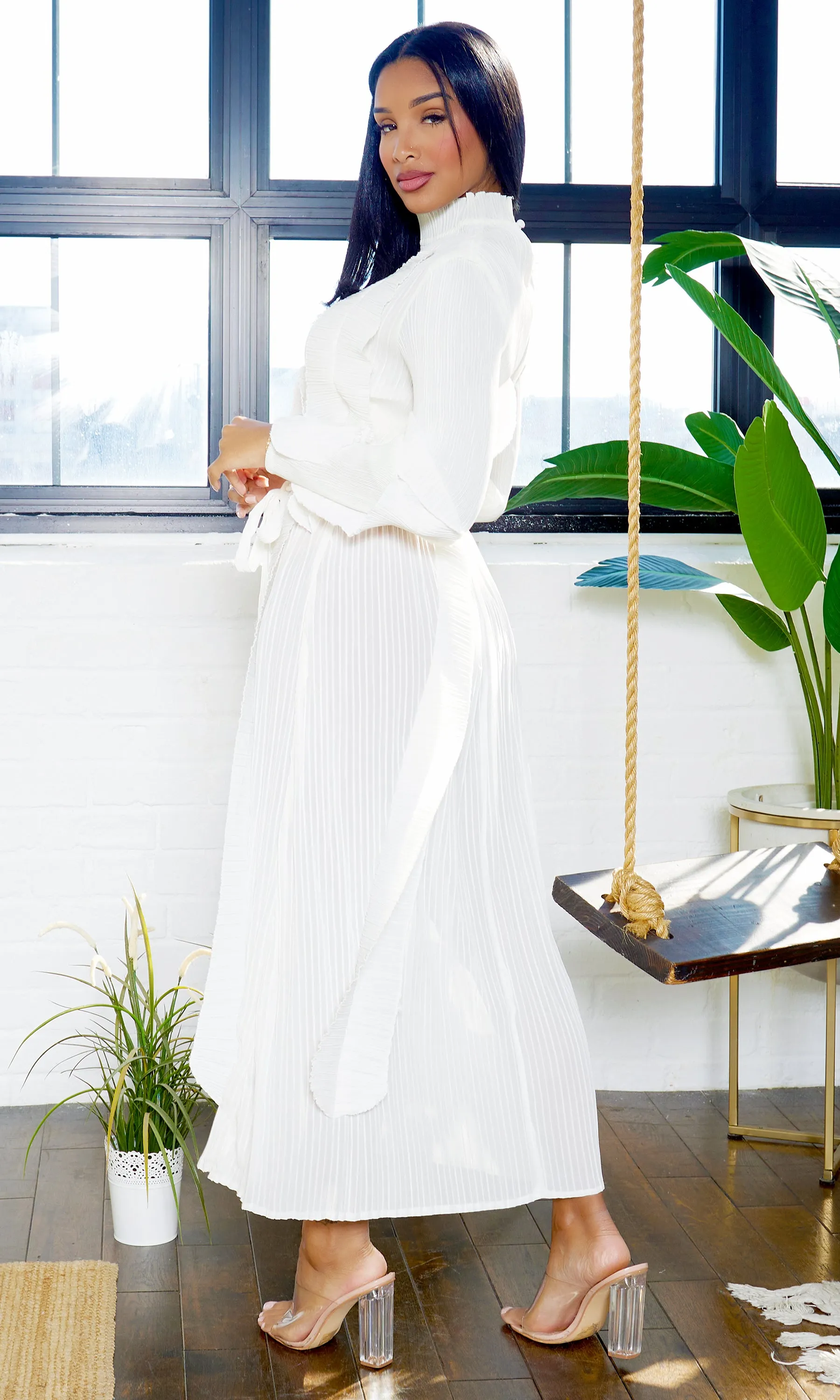 Enchanting Elegance Long Sleeve - White sold by Cutely Covered product image thumbnail 5