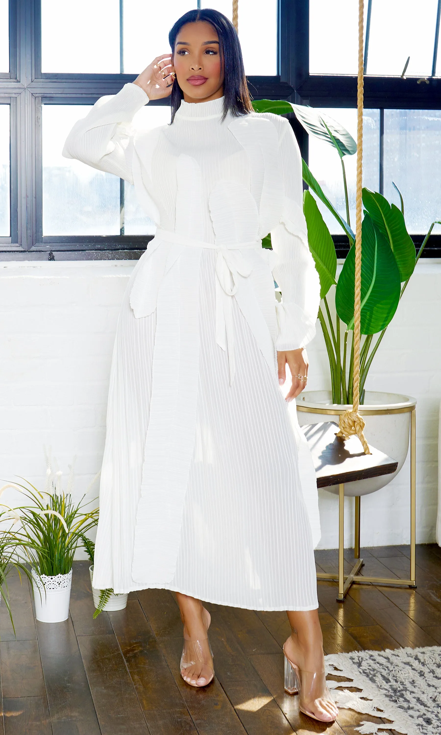 Enchanting Elegance Long Sleeve - White sold by Cutely Covered product image thumbnail 2