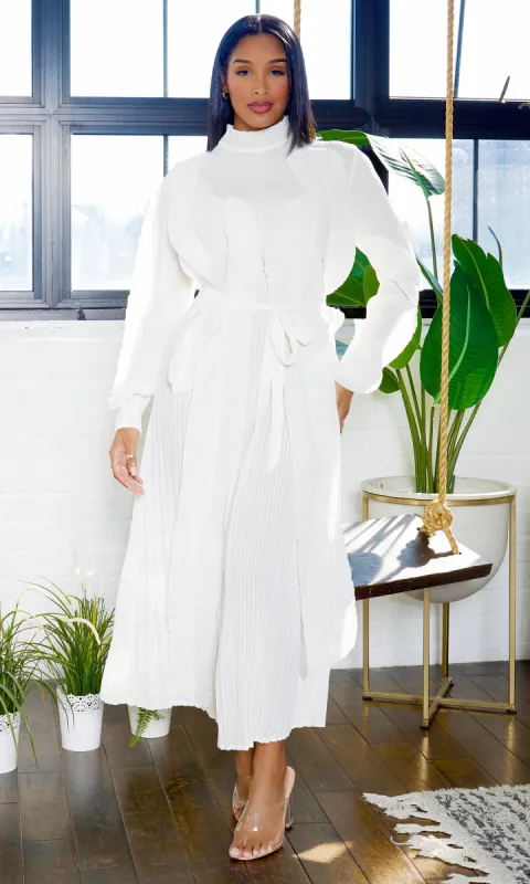 Enchanting Elegance  Long Sleeve - White sold by Cutely Covered