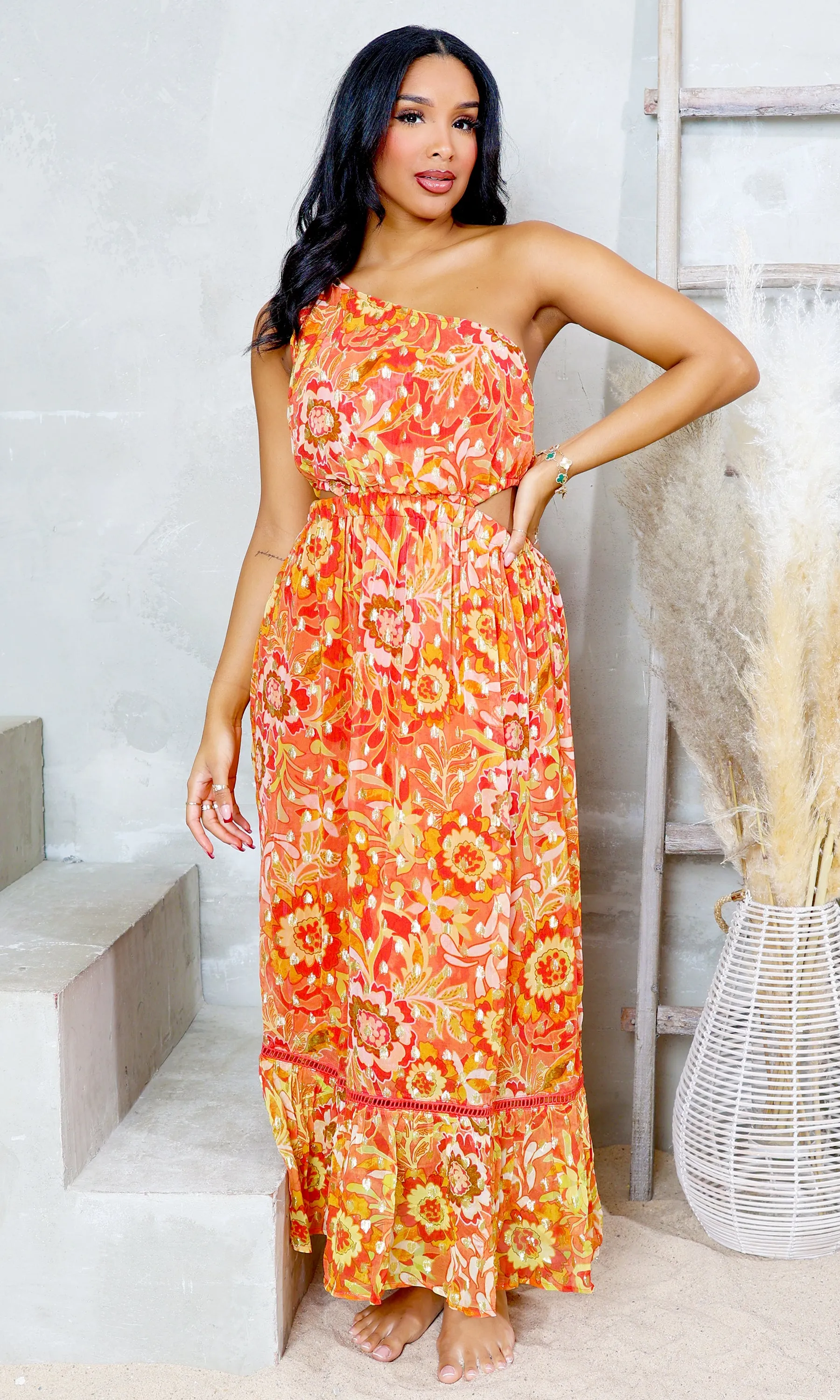 Enchanted Eden One Shoulder Dress sold by Cutely Covered product image thumbnail 2