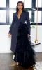 About It | Ruffle Detail Blazer Dress - Black -A3 sold by Cutely Covered