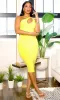 Anda | Cutout One-Shoulder Dress - Yellow sold by Cutely Covered