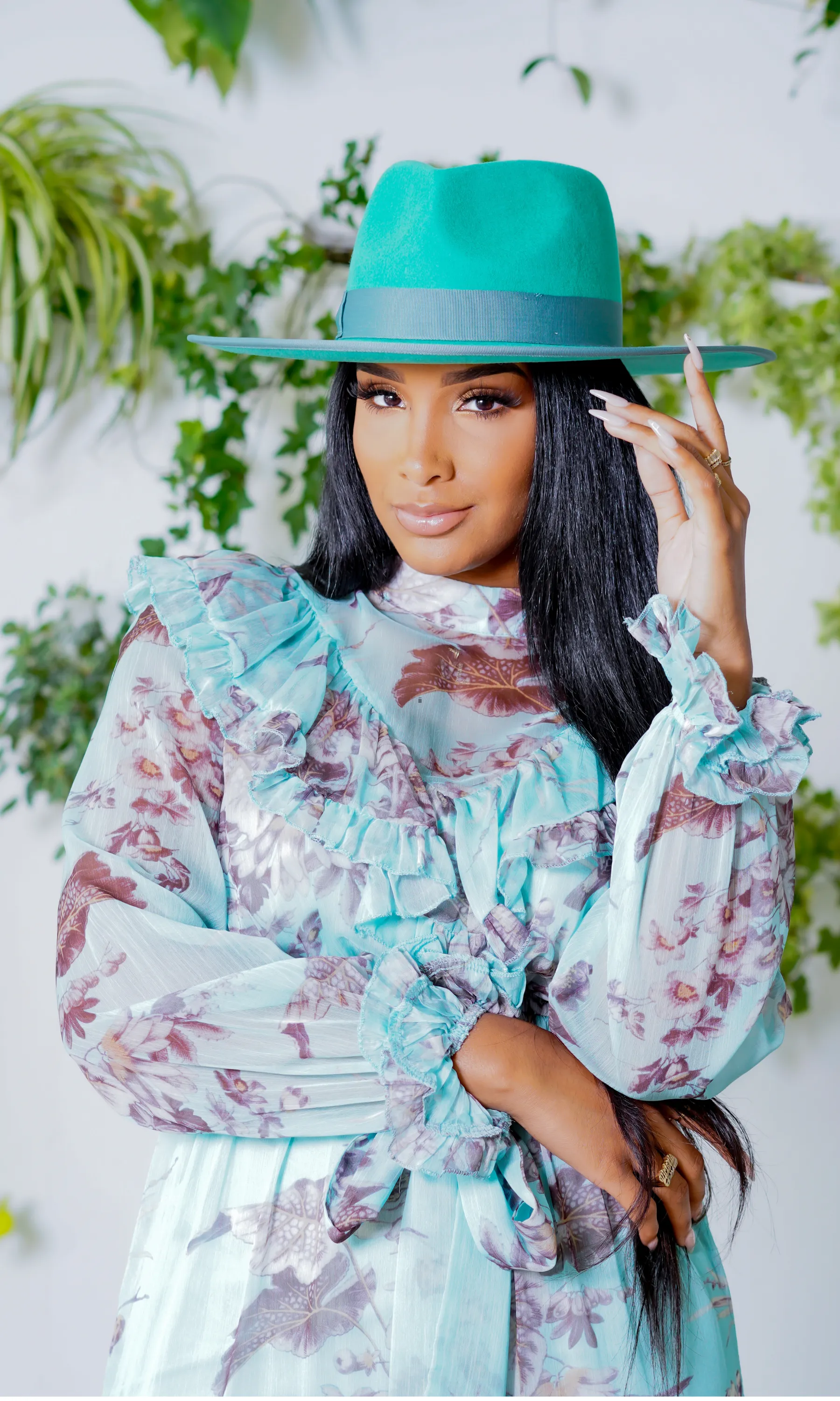 Trendsetter 2 - Mint Fedora Hat sold by Cutely Covered product image thumbnail 3