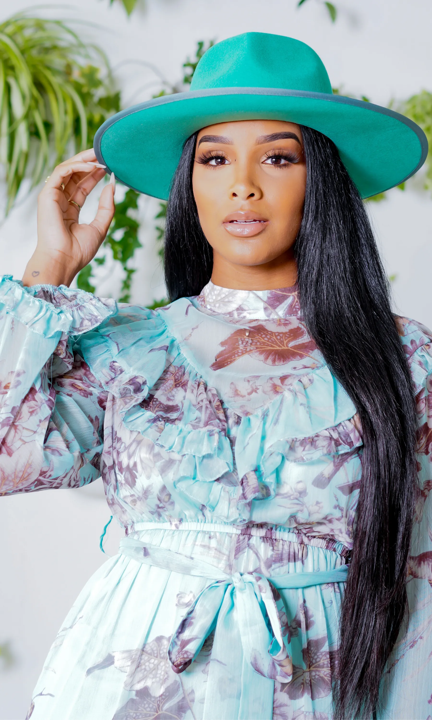 Trendsetter 2 - Mint Fedora Hat sold by Cutely Covered product image thumbnail 5