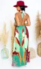 Hues & Cues | Halter Maxi Dress - Green sold by Cutely Covered