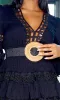 Bohemian Straw Circle Buckle Belt sold by Cutely Covered