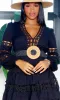 Bohemian Straw Circle Buckle Belt sold by Cutely Covered